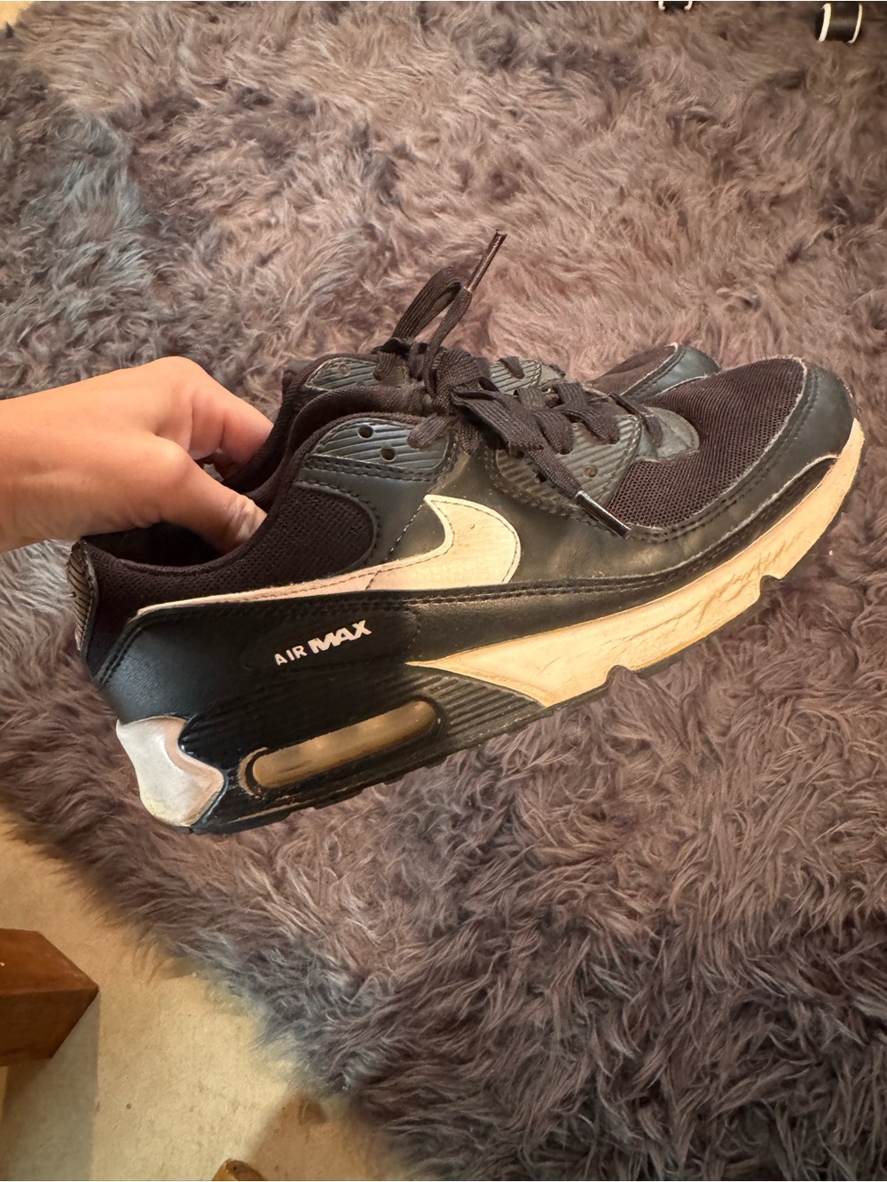 Nike Black and White Air Max Low-Top Sneakers